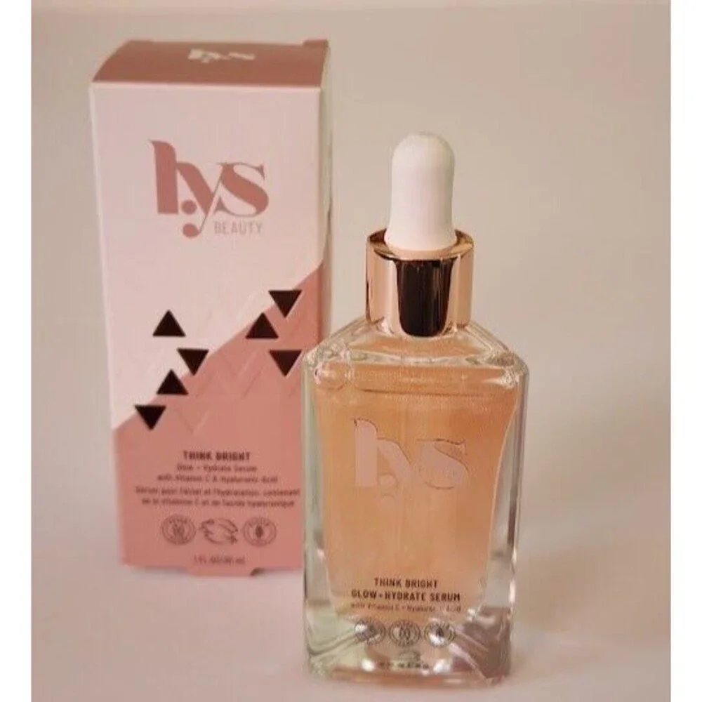 Lys Beauty THINK BRIGHT Glow + Hydrate Serum Vitamin C Hyaluronic Acid 1oz BNIB